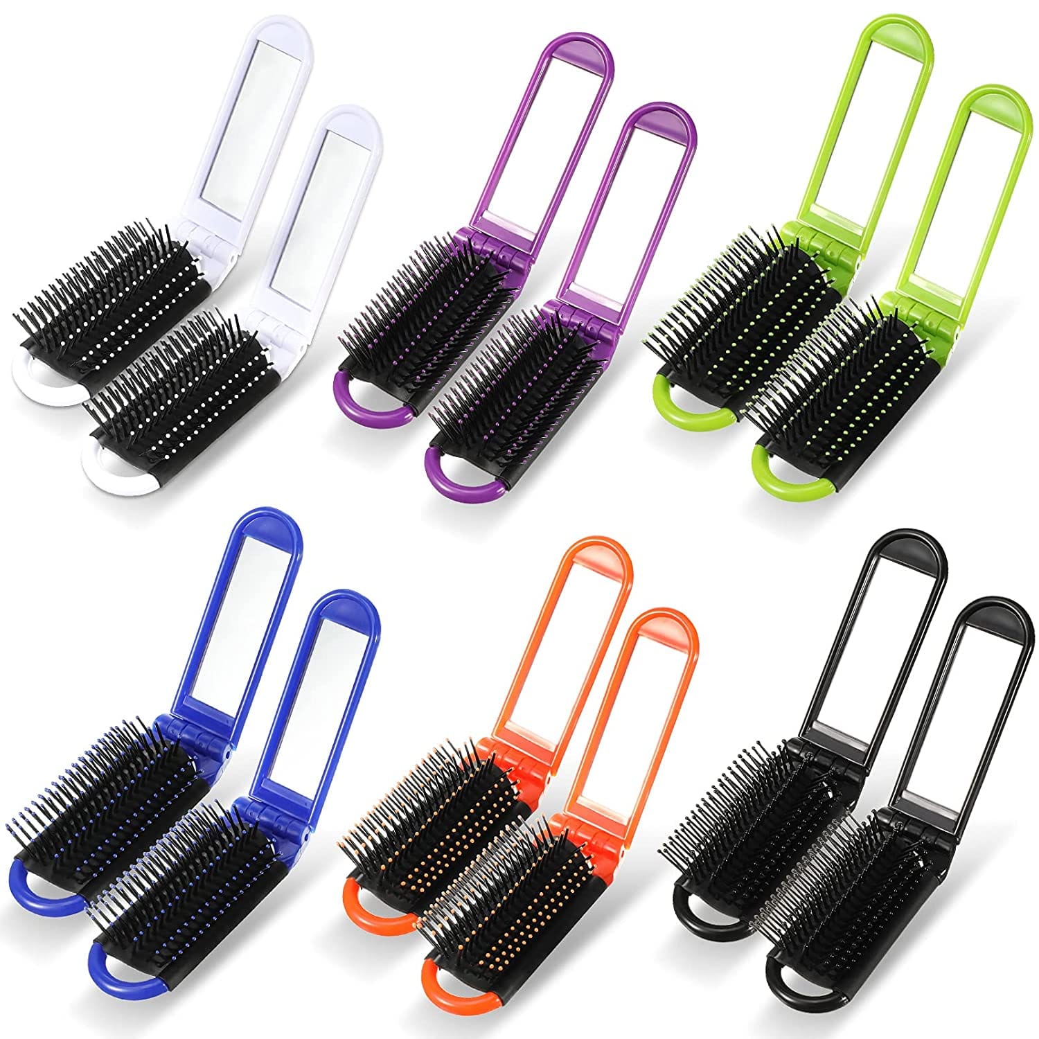 Wet Brush Folding Pop-Up With Mirror - Assorted Colours