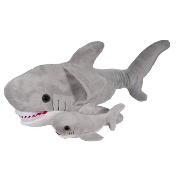 Mother and Baby Shark Plush Toy