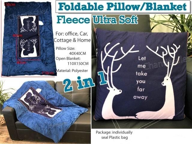 2-in-1 Foldable Pillow Blanket