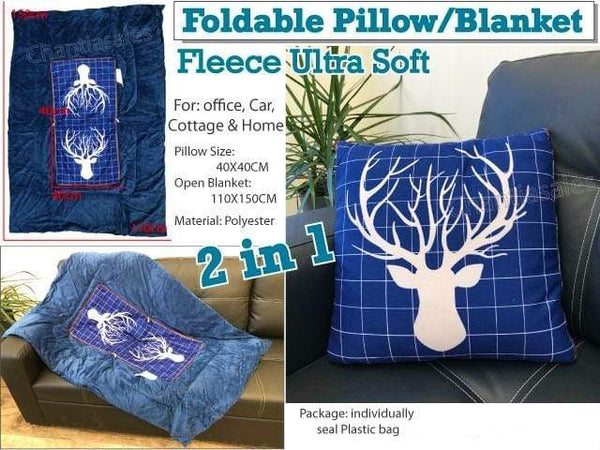 2-in-1 Foldable Pillow Blanket