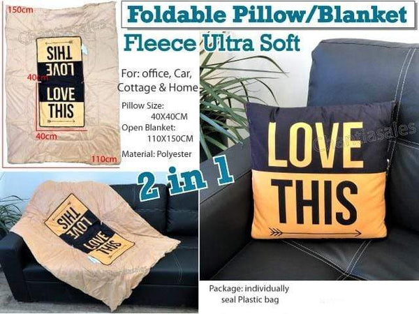 2-in-1 Foldable Pillow Blanket