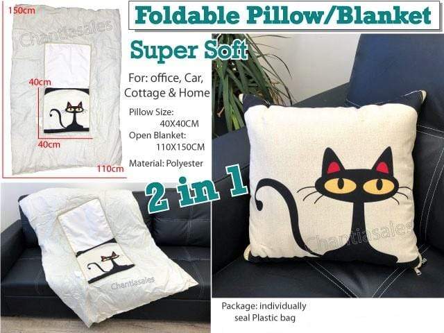 2-In-1 Foldable Pillow Blanket