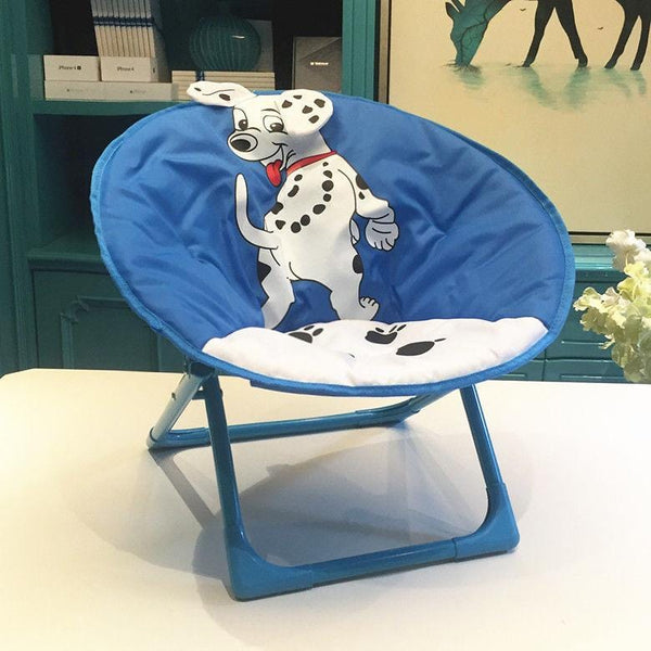 KIDS FOLDING MOON CHAIR - AVAILABLE IN 7 CUTE ANIMAL PATTERNS!