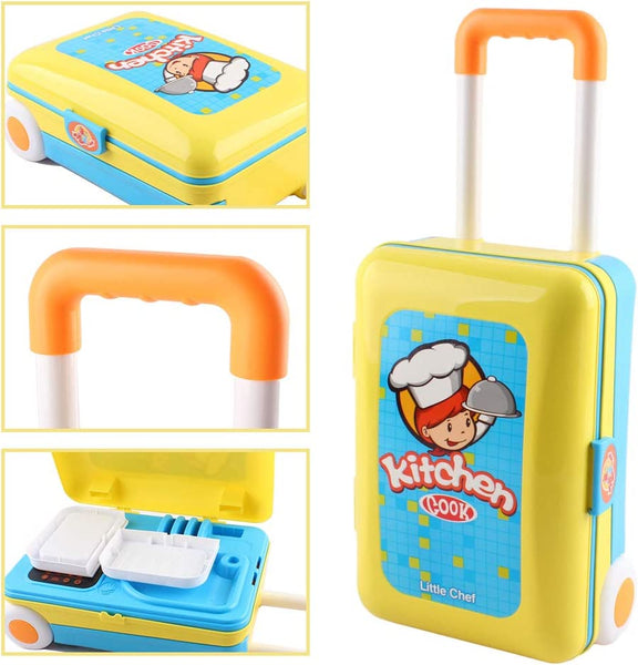 2 In 1 Little Chef Playset With Suitcase