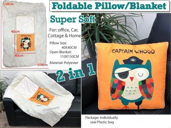 2-In-1 Foldable Pillow Blanket