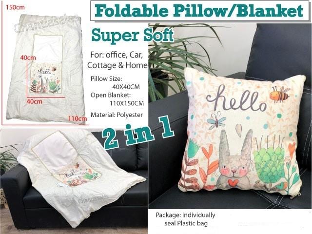 2-In-1 Foldable Pillow Blanket