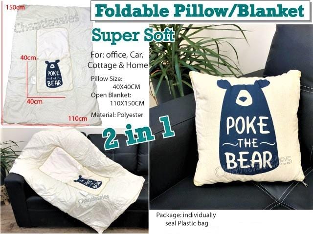 2-In-1 Foldable Pillow Blanket
