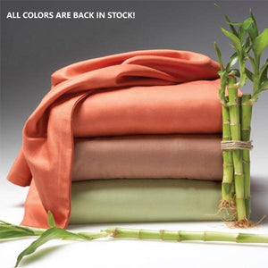 Luxury 6-Piece Super Soft Deep-Pocket Bamboo Bed Sheet Set - Assorted Colours