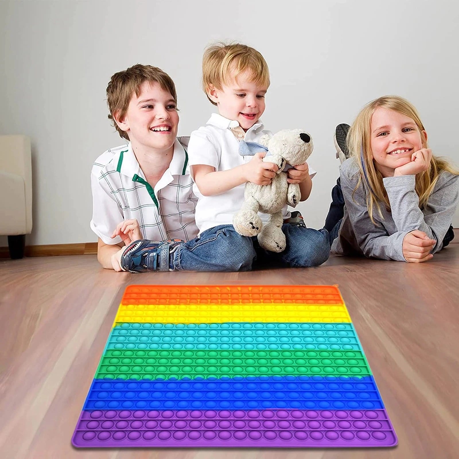 POPBUBBLE - SQUARE RAINBOW - Jumbo 15.75