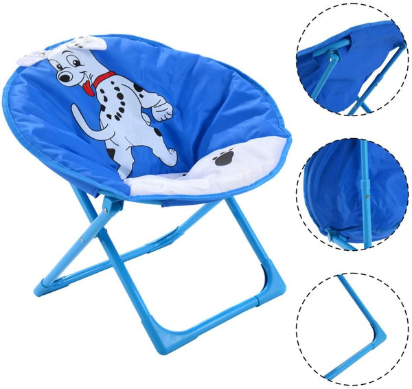 KIDS FOLDING MOON CHAIR - AVAILABLE IN 7 CUTE ANIMAL PATTERNS!