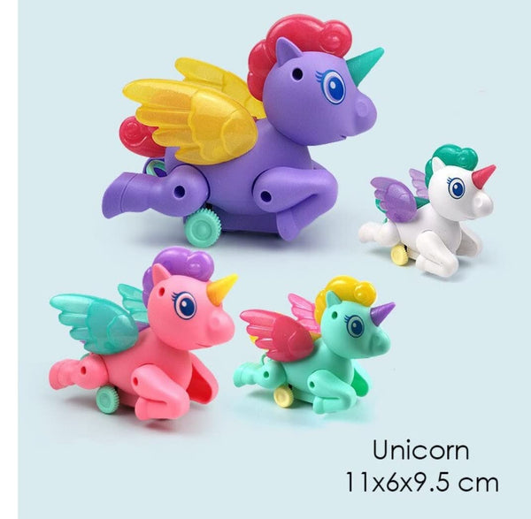 Unicorn Pull String 'N Go Light Up Toy 5" - Assorted Colours