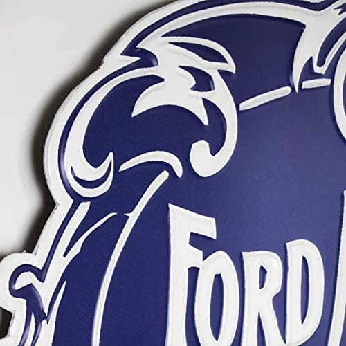 Metal Shaped & Embossed Sign - Ford Motor