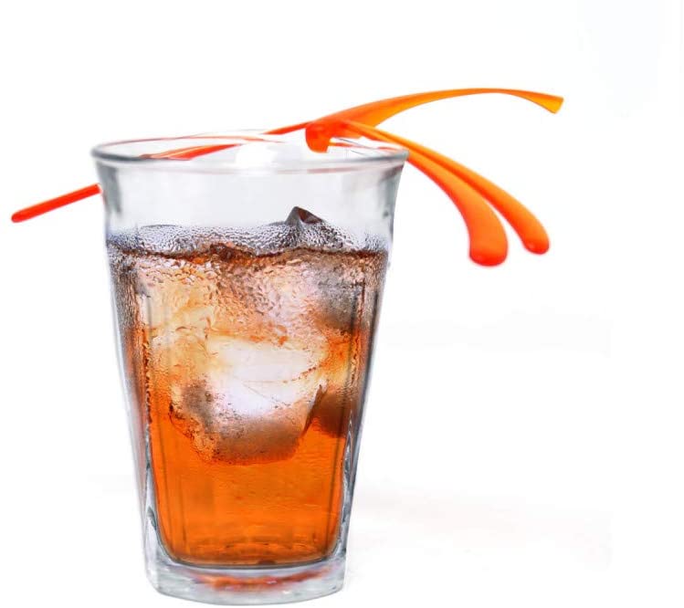 Magical Dragonfly Set of 6 Multicolor Cocktail Stirrers