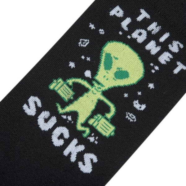 Crazy Socks - This Planet Sucks Men's