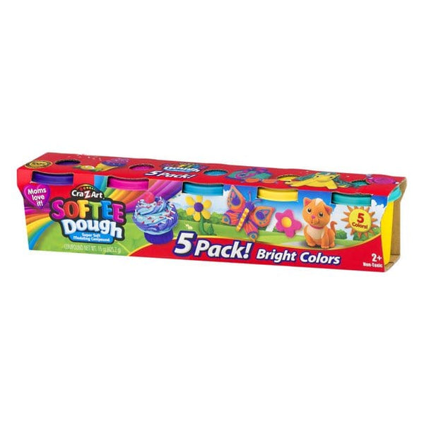 Cra-Z-Art Softee Dough - 5 Assorted Colours