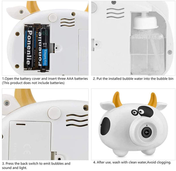 Bubble Camera -  Available in 3 designs: Cow, Bunny & Piggy