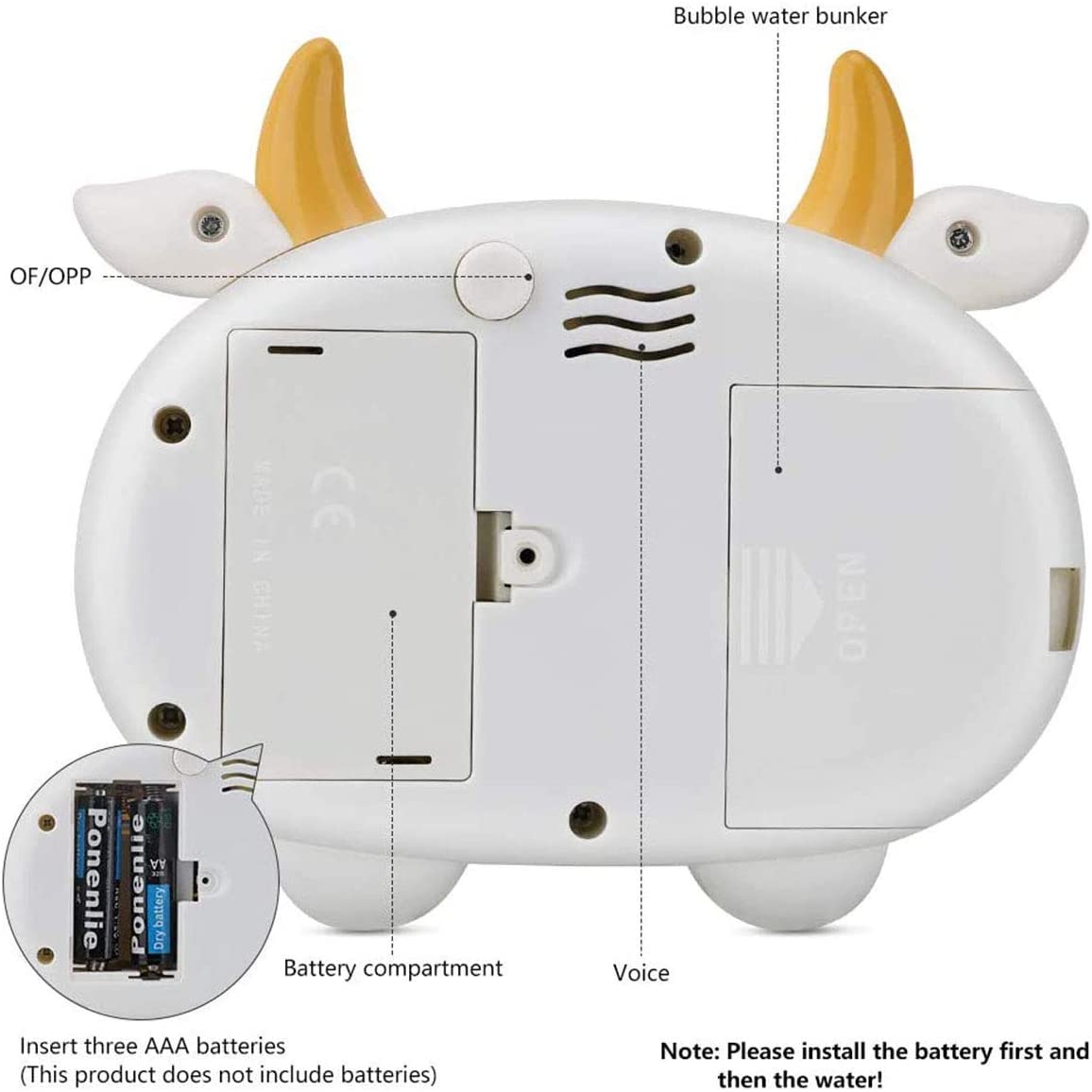 Bubble Camera -  Available in 3 designs: Cow, Bunny & Piggy