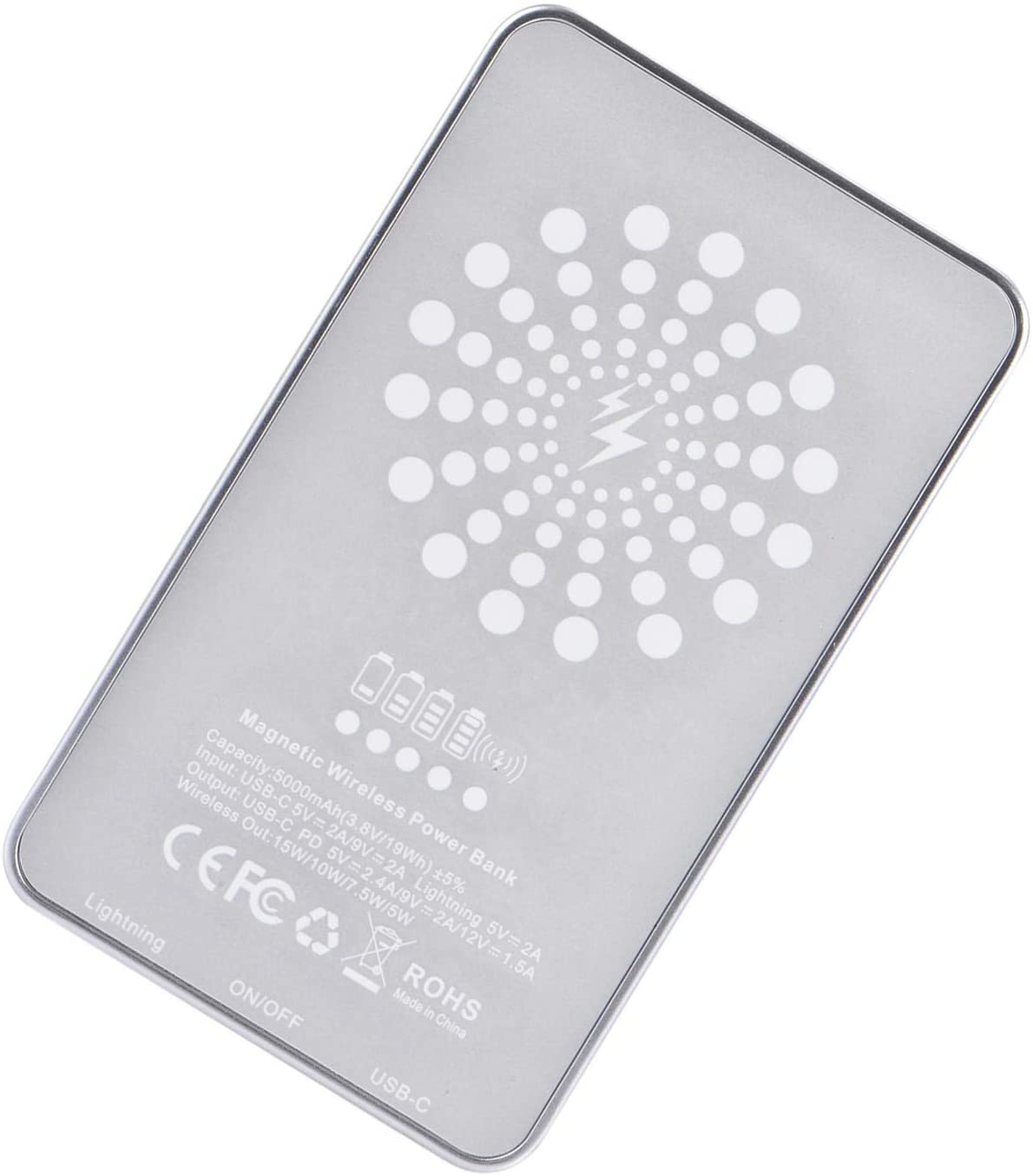 USB MAGNETIC WIRELESS POWER BANK 5000mAh