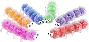 Caterpillar Water Bead Filled Squeeze Stress Ball 9" Assorted Colors