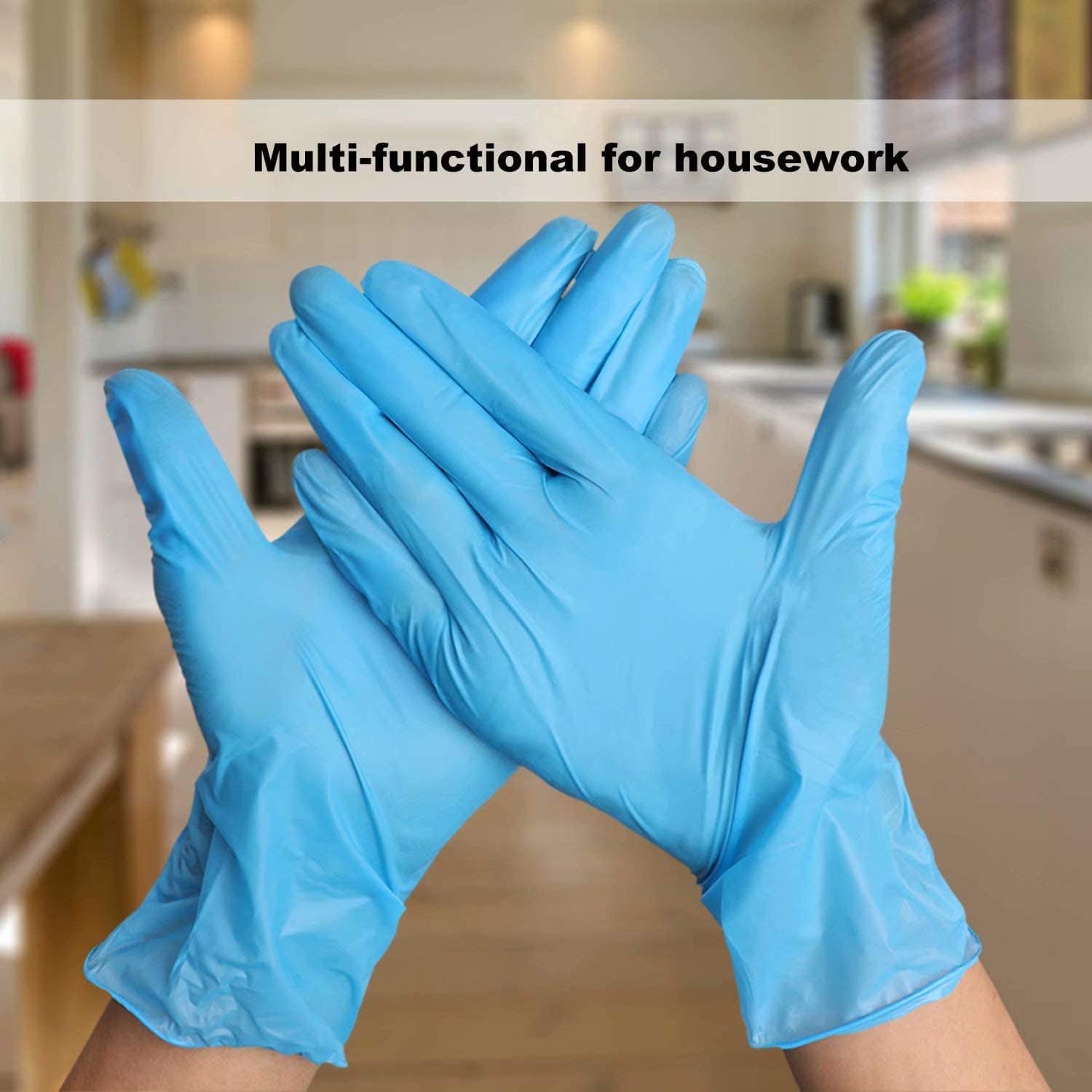 Blue Nitrile Powder Free Gloves - X-Large