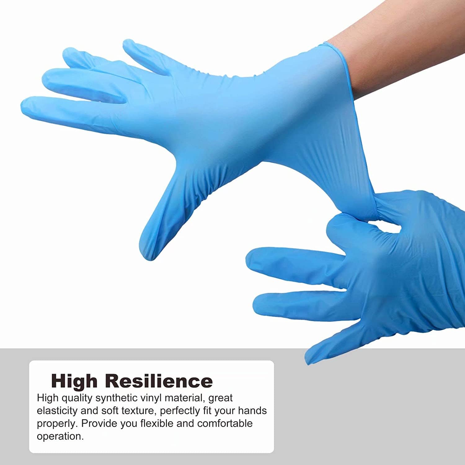 Blue Nitrile Powder Free Gloves - X-Large