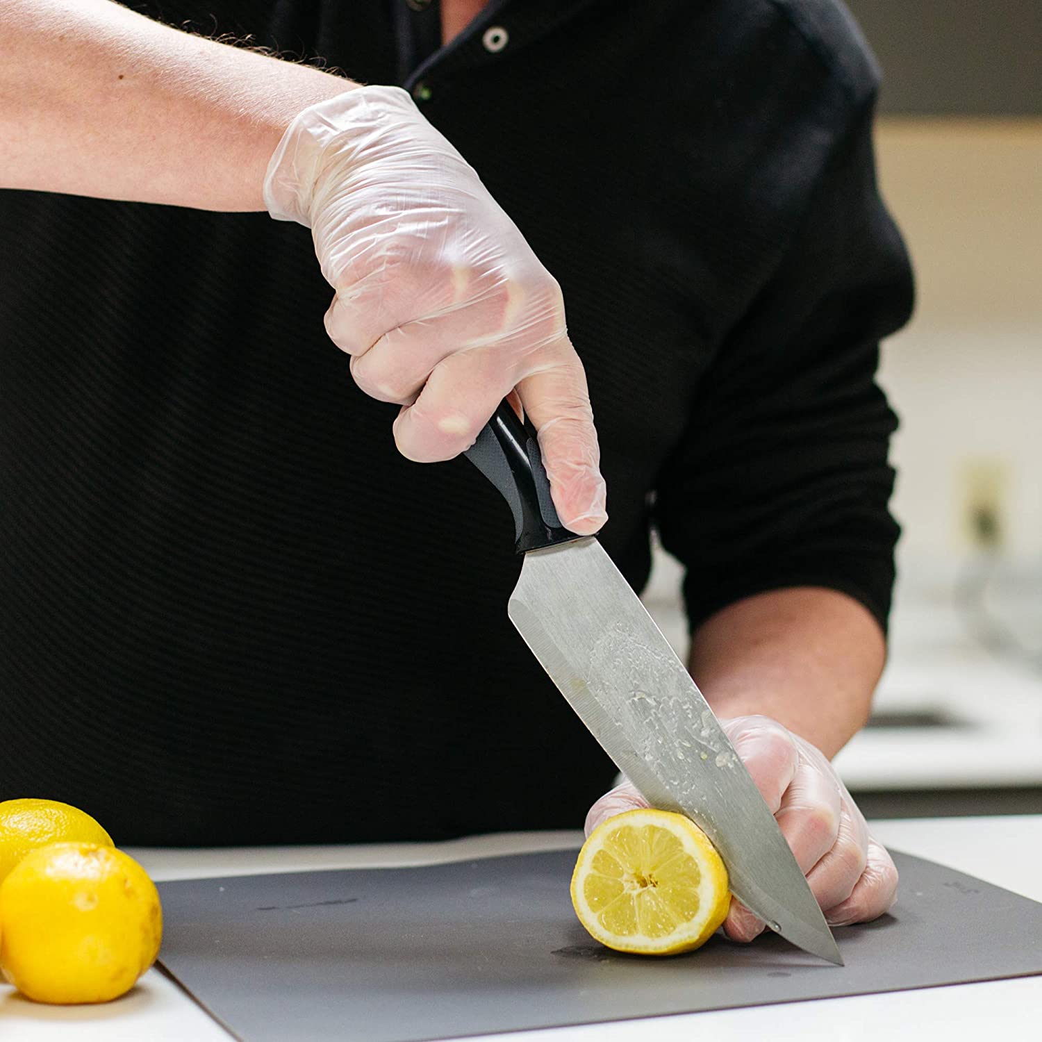 Chef Designed Disposable Vinyl Gloves - XL