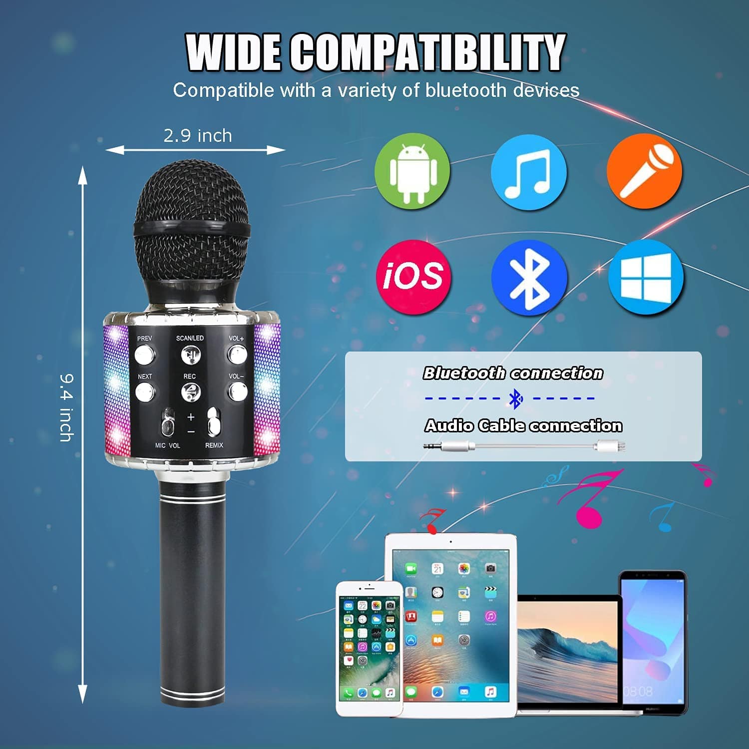 Wireless Handheld Karaoke Microphone