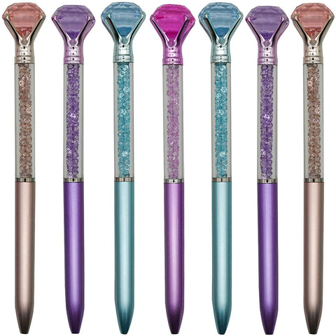 Metallic and Glitter Diamond Pens -  4 Assorted Colors