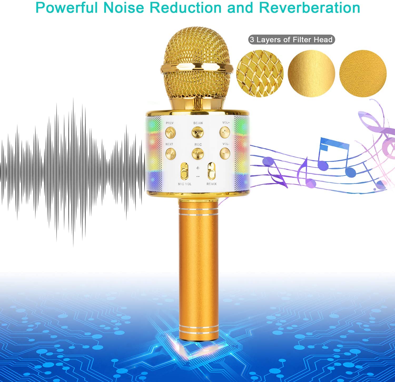Wireless Handheld Karaoke Microphone