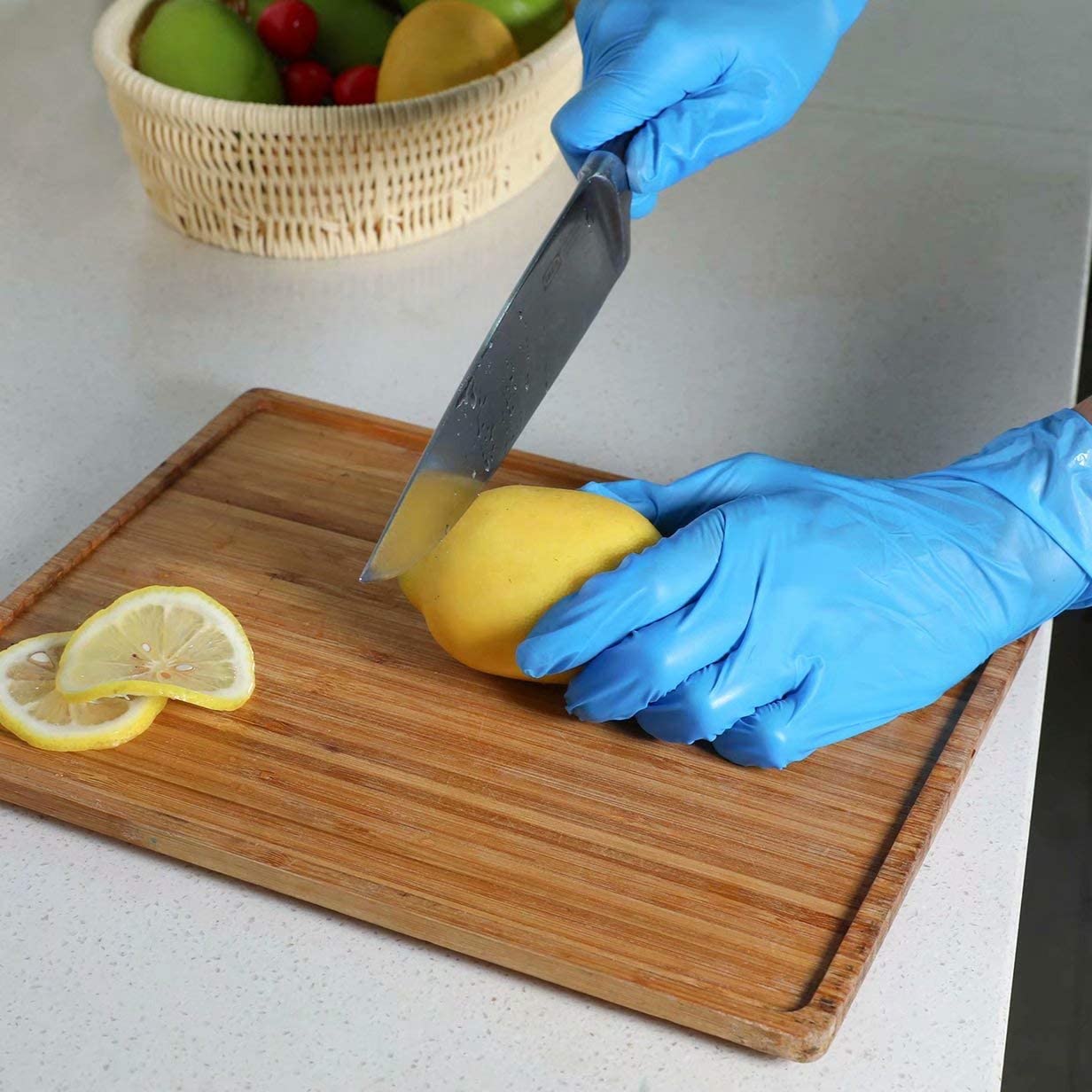Only EST Vinyl Disposable Gloves - Powder Free - Blue