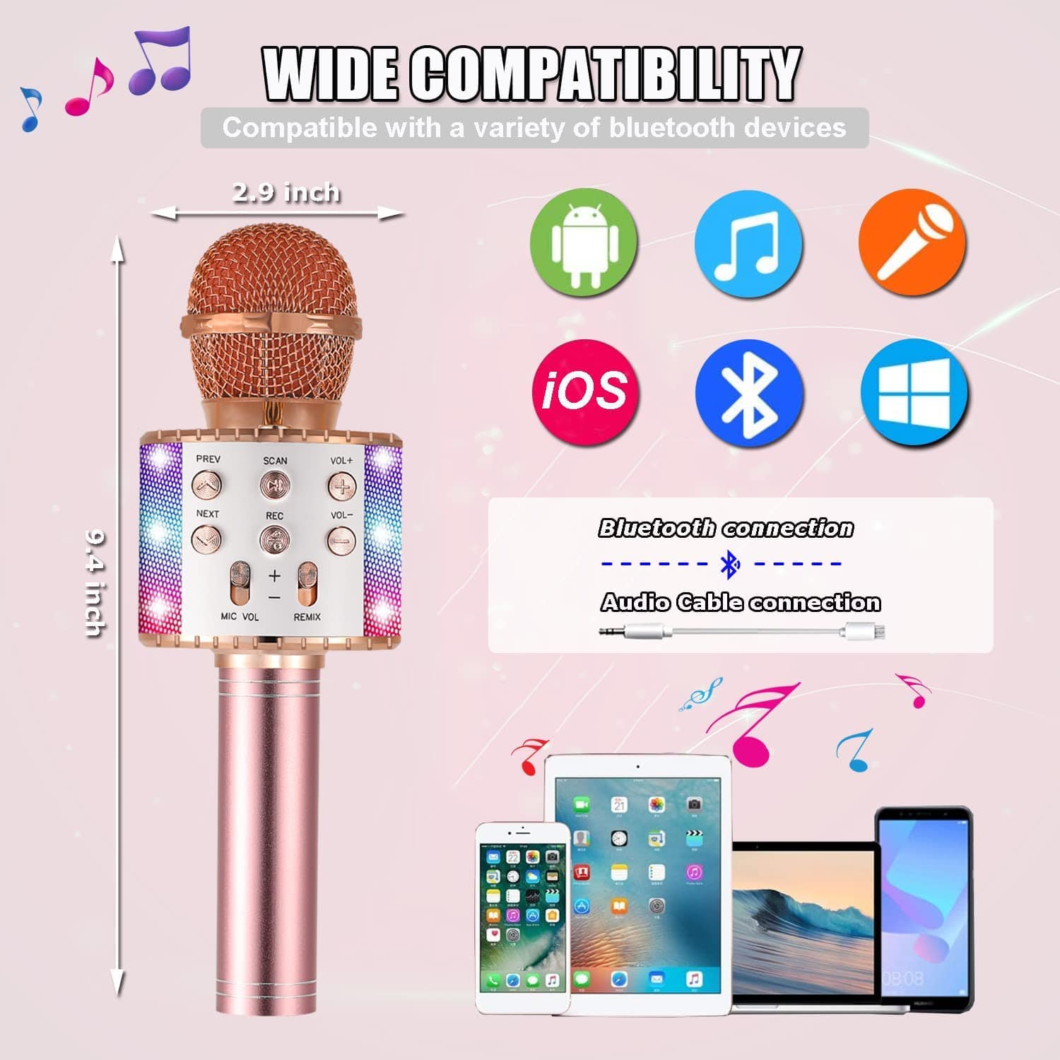 Wireless Handheld Karaoke Microphone