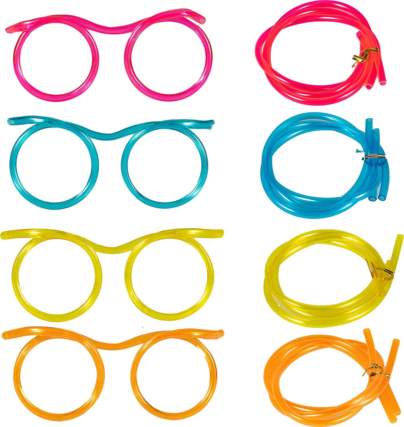Silly Straws - 5 Assorted Colours