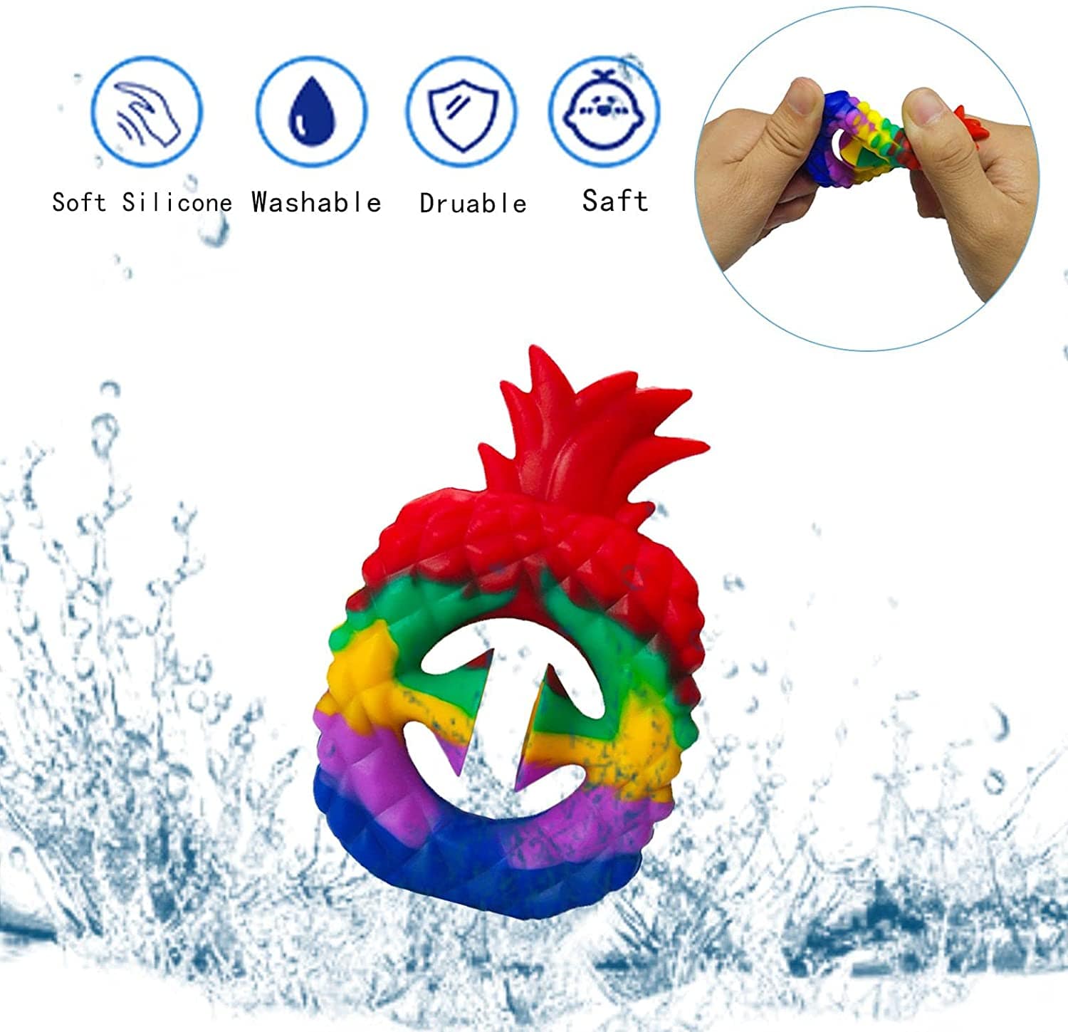 FIDGET SNAPPER - RAINBOW 3 STYLES PER PACK