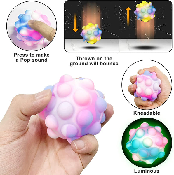 Light Up Popping Pinch Ball - 2 Pack