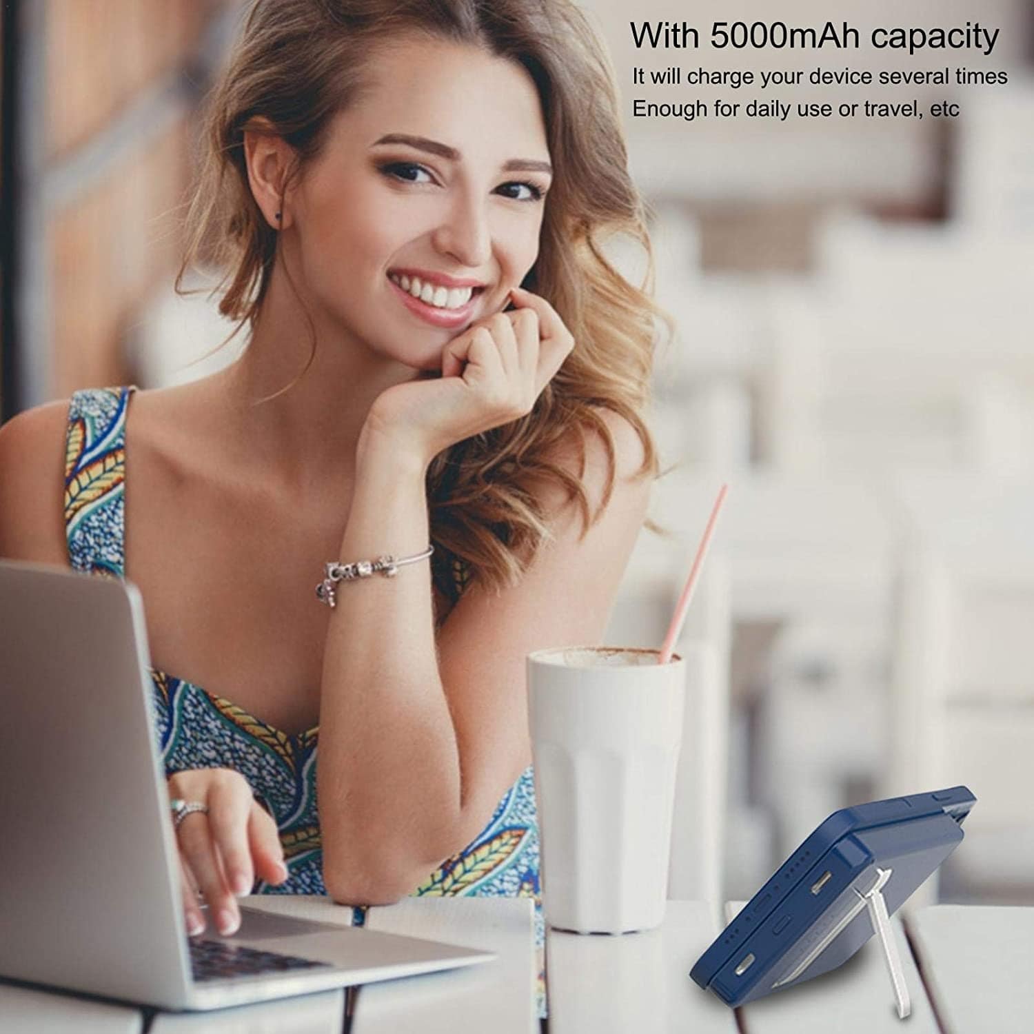 USB MAGNETIC WIRELESS POWER BANK 5000mAh