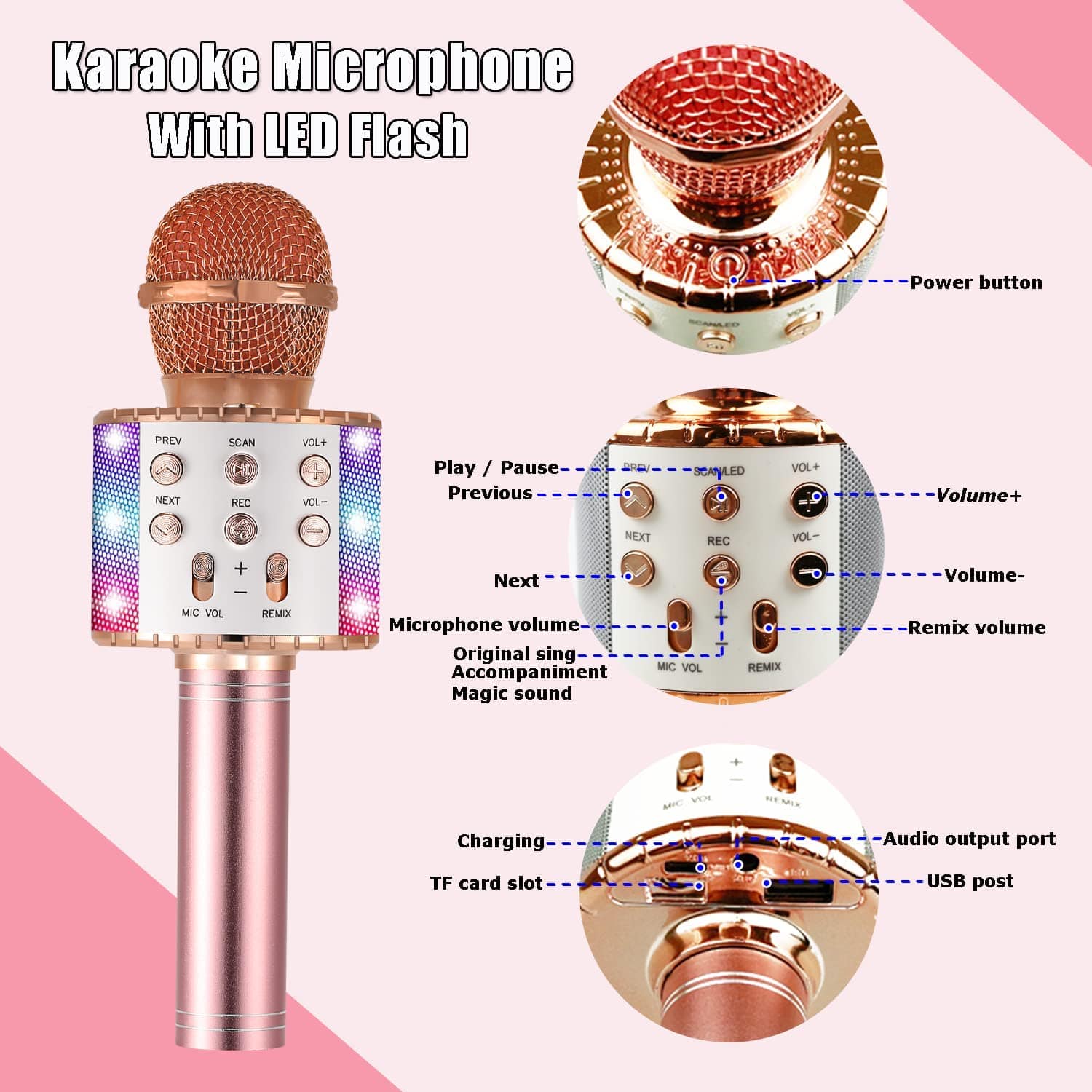 Wireless Handheld Karaoke Microphone