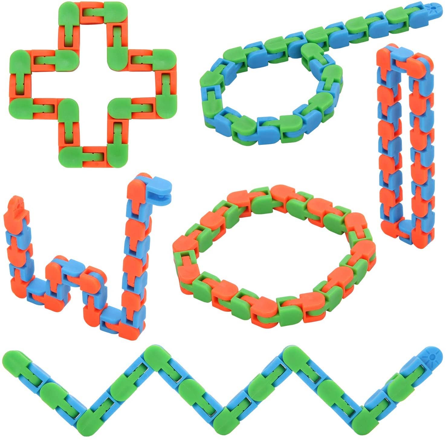 Click and Snap Snake Fidget Toy - Available in Assorted Colors