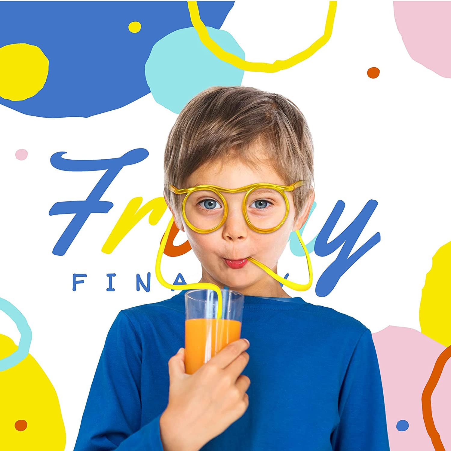 Silly Straws - 5 Assorted Colours