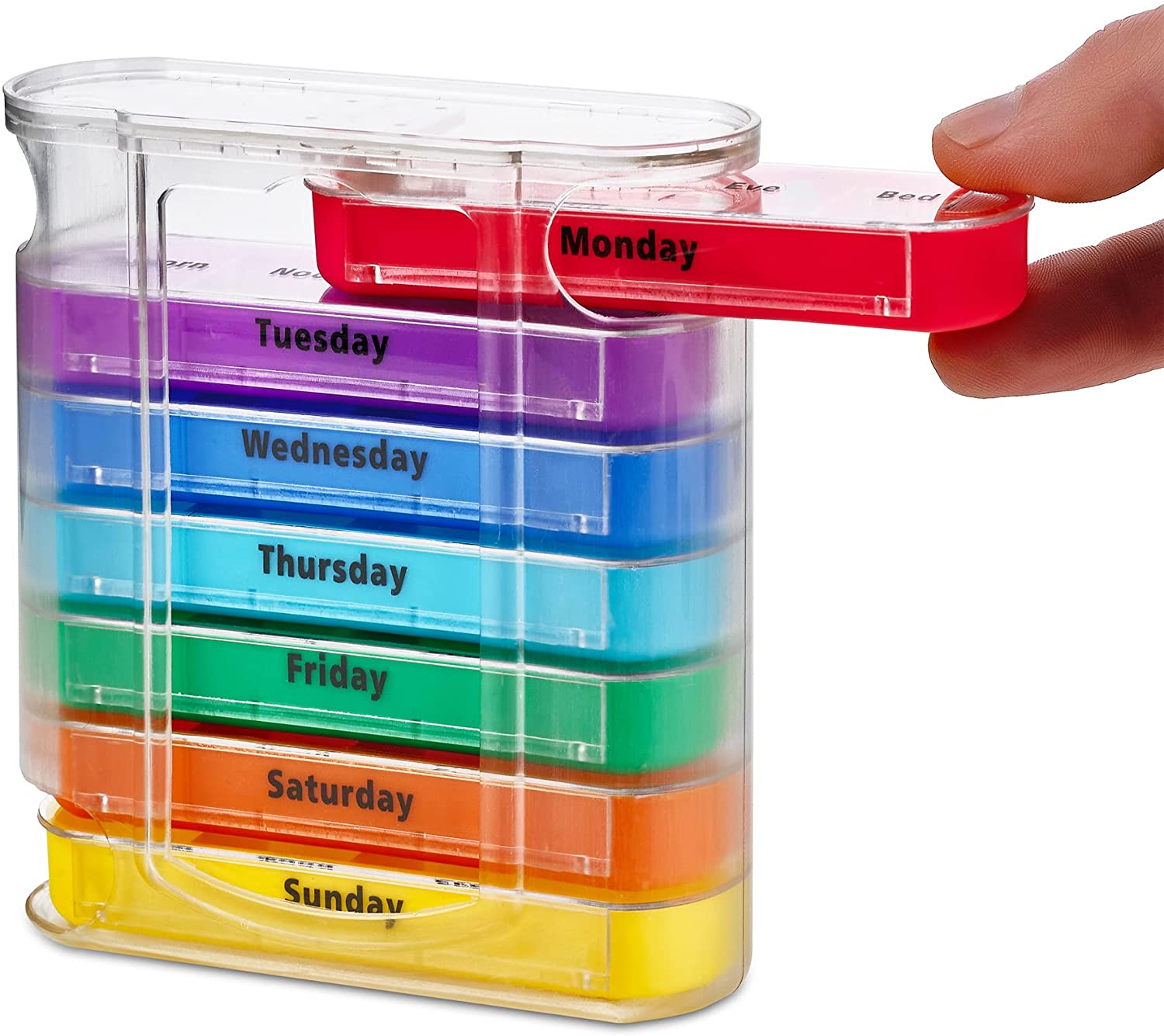 7 Day Stackable Pill Tower Organizer