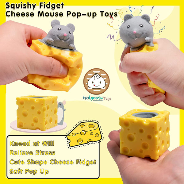 Pop Up Mouse In The Cheese Squeeze - Assorted Styles