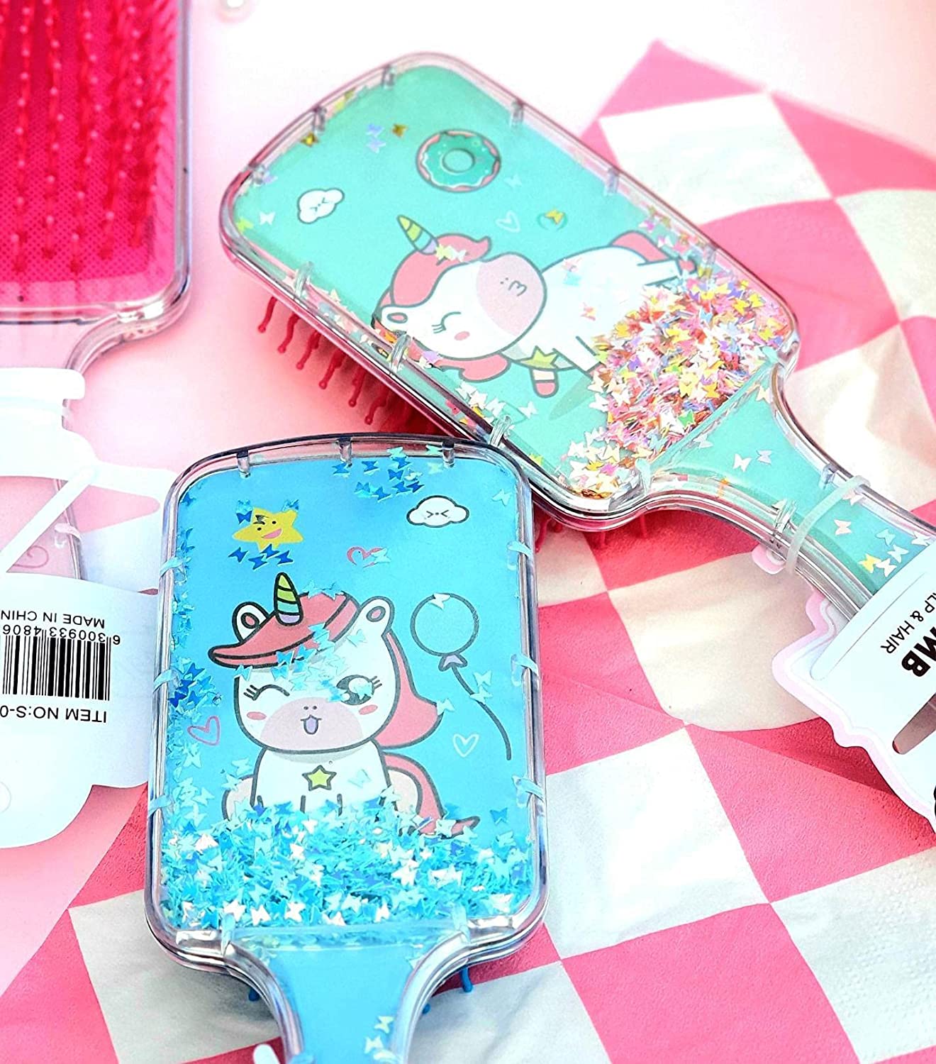 Unicorn Glitter Hair Brush