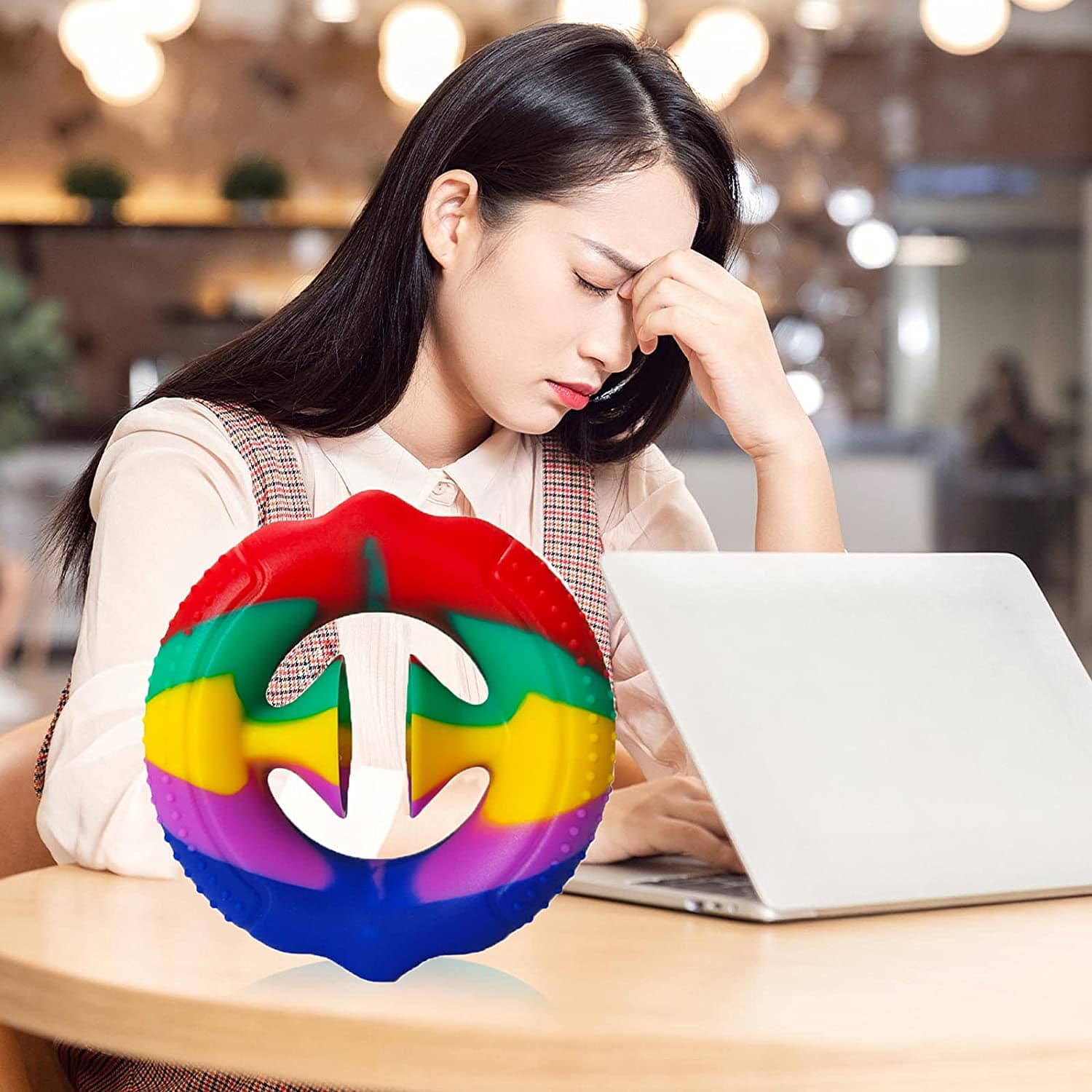 FIDGET SNAPPER - RAINBOW 3 STYLES PER PACK