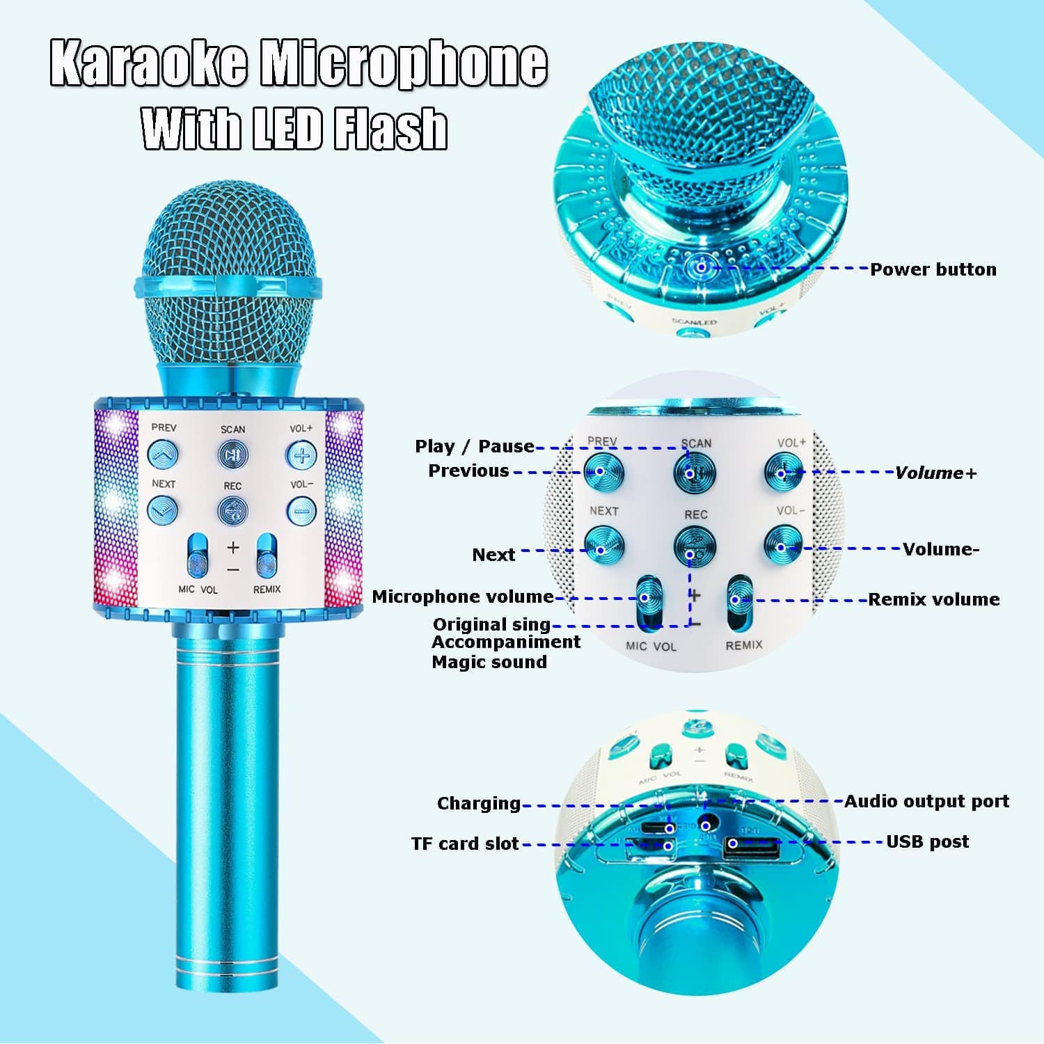 Wireless Handheld Karaoke Microphone