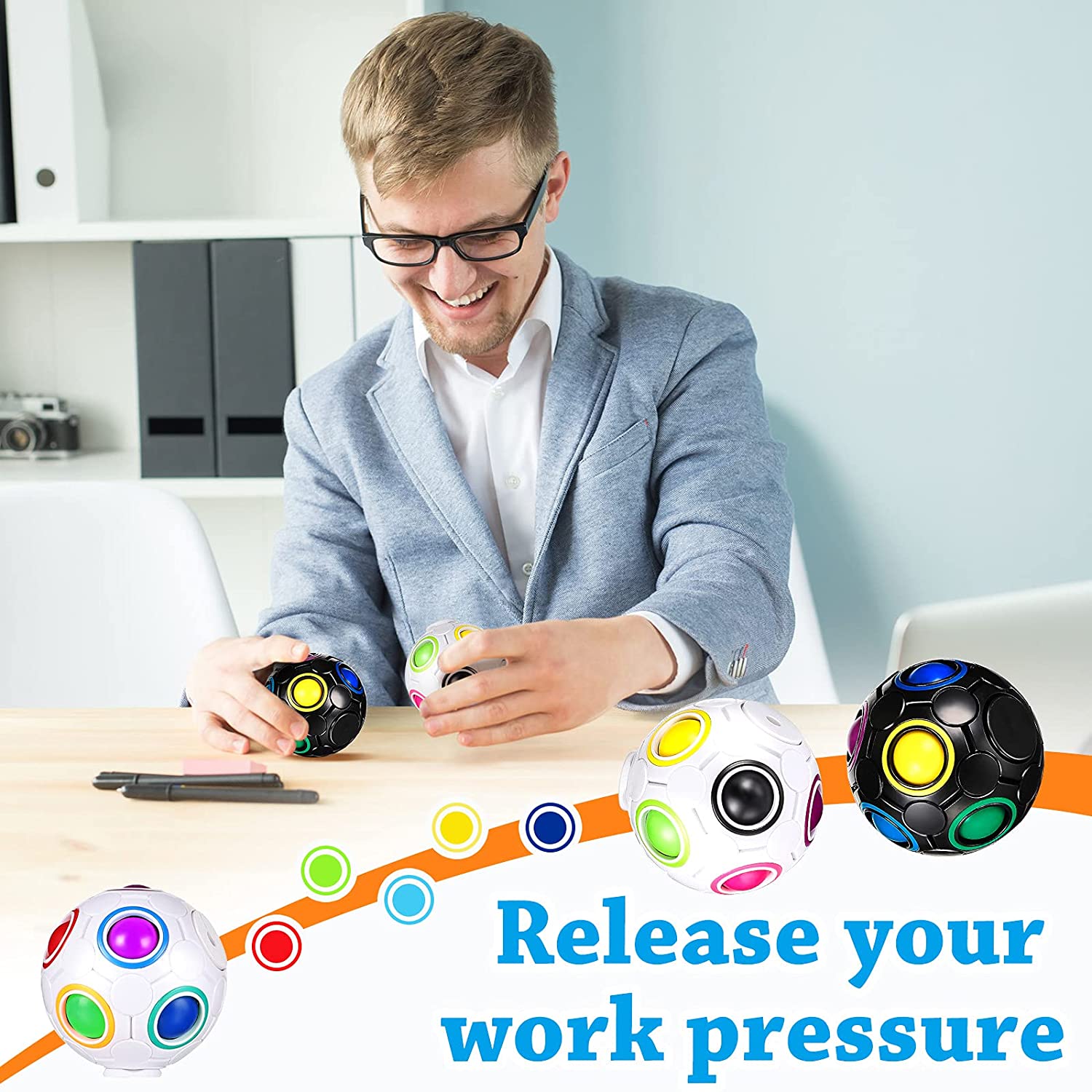 Rainbow Ball Fidget Toy