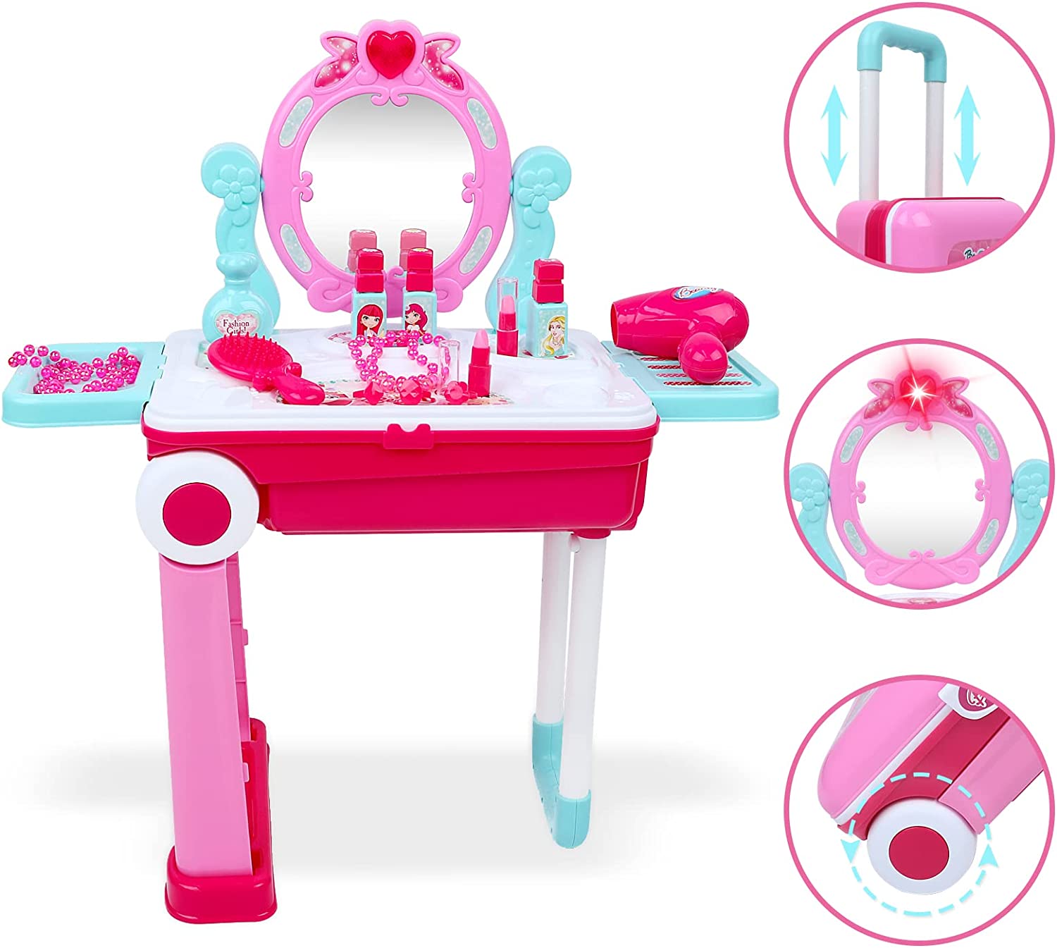 2 IN 1 Beauty Set Suitcase Play Set