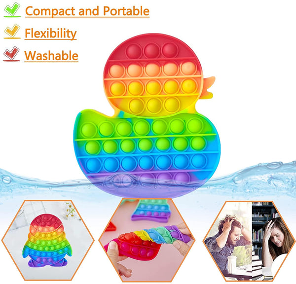 POPBUBBLE - DUCK RAINBOW- SMALL