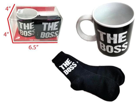 The Boss Mug and Socks Gift Set