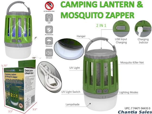 Powerdel Camping Lantern and Mosquito Zapper