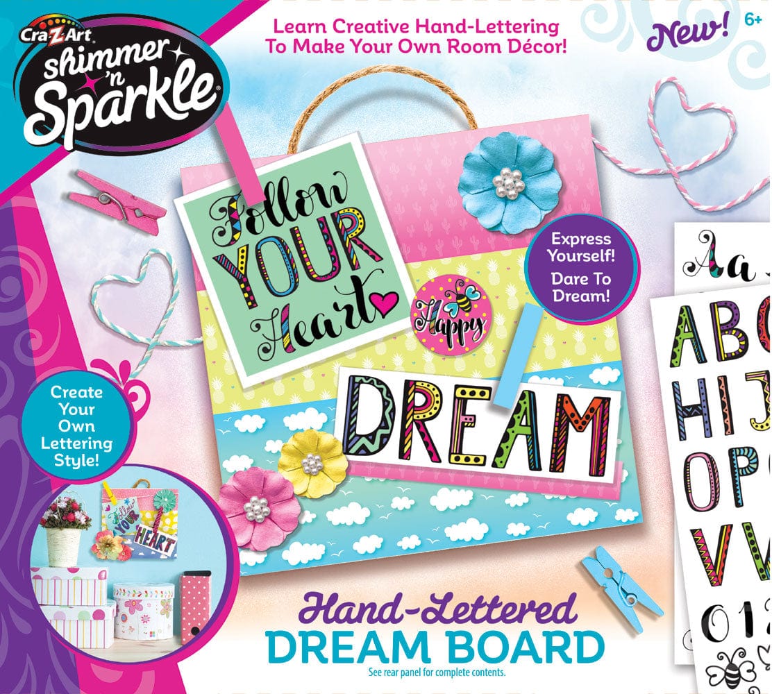 Cra-Z-Art Shimmer 'N Sparkle Hand Lettered Message Board