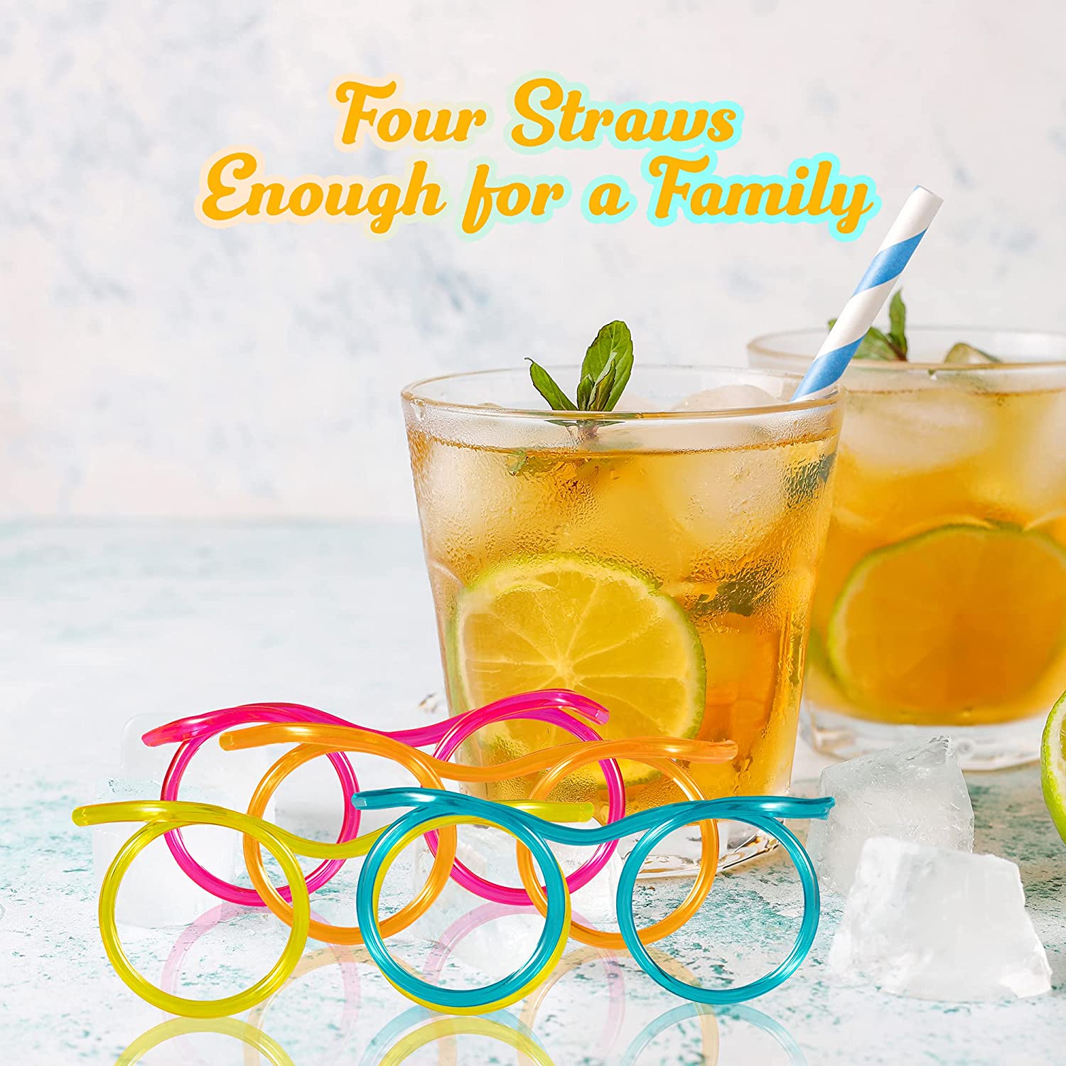Silly Straws - 5 Assorted Colours